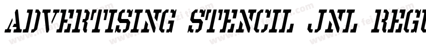 Advertising Stencil JNL Regular字体转换